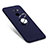 Ultra-thin Silicone Gel Soft Case Cover with Finger Ring Stand for Huawei Enjoy 7 Plus Blue