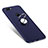 Ultra-thin Silicone Gel Soft Case Cover with Finger Ring Stand for Huawei Enjoy 7S Blue