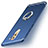 Ultra-thin Silicone Gel Soft Case Cover with Finger Ring Stand for Huawei Honor 6X Blue