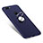 Ultra-thin Silicone Gel Soft Case Cover with Finger Ring Stand for Huawei P Smart Blue