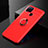 Ultra-thin Silicone Gel Soft Case Cover with Finger Ring Stand for Realme C15