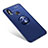 Ultra-thin Silicone Gel Soft Case Cover with Finger Ring Stand for Xiaomi Mi 6X Blue