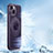 Ultra-thin Silicone Gel Soft Case Cover with Mag-Safe Magnetic AC1 for Apple iPhone 13 Purple