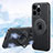 Ultra-thin Silicone Gel Soft Case Cover with Mag-Safe Magnetic AC1 for Apple iPhone 14 Pro Max Black