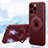 Ultra-thin Silicone Gel Soft Case Cover with Mag-Safe Magnetic AC1 for Apple iPhone 14 Pro Max Red