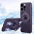 Ultra-thin Silicone Gel Soft Case Cover with Mag-Safe Magnetic AC1 for Apple iPhone 14 Pro Purple