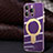 Ultra-thin Silicone Gel Soft Case Cover with Mag-Safe Magnetic C01 for Apple iPhone 12 Pro Max Purple