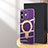 Ultra-thin Silicone Gel Soft Case Cover with Mag-Safe Magnetic C01 for Apple iPhone 12 Purple