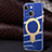 Ultra-thin Silicone Gel Soft Case Cover with Mag-Safe Magnetic C01 for Apple iPhone 14 Blue