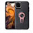 Ultra-thin Silicone Gel Soft Case Cover with Magnetic Finger Ring Stand A01 for Apple iPhone 11 Pro Rose Gold
