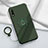 Ultra-thin Silicone Gel Soft Case Cover with Magnetic Finger Ring Stand A01 for Huawei Enjoy 10 Green