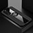 Ultra-thin Silicone Gel Soft Case Cover with Magnetic Finger Ring Stand A01 for Huawei Honor X10 5G Black
