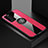 Ultra-thin Silicone Gel Soft Case Cover with Magnetic Finger Ring Stand A01 for Huawei Honor X10 5G Hot Pink