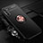 Ultra-thin Silicone Gel Soft Case Cover with Magnetic Finger Ring Stand A01 for Huawei Mate 40 Lite 5G