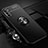 Ultra-thin Silicone Gel Soft Case Cover with Magnetic Finger Ring Stand A01 for Huawei Mate 40 Lite 5G Black