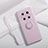 Ultra-thin Silicone Gel Soft Case Cover with Magnetic Finger Ring Stand A01 for Huawei Mate 40E Pro 5G Clove Purple