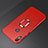 Ultra-thin Silicone Gel Soft Case Cover with Magnetic Finger Ring Stand A01 for Huawei Nova 4 Red