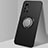 Ultra-thin Silicone Gel Soft Case Cover with Magnetic Finger Ring Stand A01 for Huawei Nova 8 5G Black