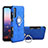 Ultra-thin Silicone Gel Soft Case Cover with Magnetic Finger Ring Stand A01 for Huawei P20 Pro Blue