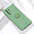 Ultra-thin Silicone Gel Soft Case Cover with Magnetic Finger Ring Stand A01 for Huawei P40 Lite 5G