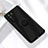 Ultra-thin Silicone Gel Soft Case Cover with Magnetic Finger Ring Stand A01 for Huawei P40 Lite 5G Black