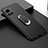 Ultra-thin Silicone Gel Soft Case Cover with Magnetic Finger Ring Stand A01 for Motorola Moto Edge X30 Pro 5G Black
