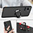 Ultra-thin Silicone Gel Soft Case Cover with Magnetic Finger Ring Stand A01 for Motorola Moto Edge X30 Pro 5G Black