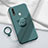 Ultra-thin Silicone Gel Soft Case Cover with Magnetic Finger Ring Stand A01 for Oppo A31