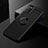 Ultra-thin Silicone Gel Soft Case Cover with Magnetic Finger Ring Stand A01 for Oppo A52