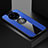 Ultra-thin Silicone Gel Soft Case Cover with Magnetic Finger Ring Stand A01 for Oppo Ace2 Blue