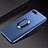 Ultra-thin Silicone Gel Soft Case Cover with Magnetic Finger Ring Stand A01 for Oppo R15X Blue