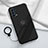 Ultra-thin Silicone Gel Soft Case Cover with Magnetic Finger Ring Stand A01 for Oppo Reno5 5G