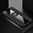 Ultra-thin Silicone Gel Soft Case Cover with Magnetic Finger Ring Stand A01 for Samsung Galaxy A51 5G Black