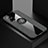 Ultra-thin Silicone Gel Soft Case Cover with Magnetic Finger Ring Stand A01 for Samsung Galaxy A51 5G Gray