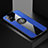 Ultra-thin Silicone Gel Soft Case Cover with Magnetic Finger Ring Stand A01 for Samsung Galaxy A71 5G Blue