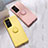 Ultra-thin Silicone Gel Soft Case Cover with Magnetic Finger Ring Stand A01 for Samsung Galaxy S21 Ultra 5G