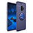 Ultra-thin Silicone Gel Soft Case Cover with Magnetic Finger Ring Stand A01 for Samsung Galaxy S9 Blue