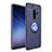Ultra-thin Silicone Gel Soft Case Cover with Magnetic Finger Ring Stand A01 for Samsung Galaxy S9 Plus Blue