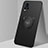 Ultra-thin Silicone Gel Soft Case Cover with Magnetic Finger Ring Stand A01 for Vivo V20 Pro 5G