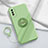 Ultra-thin Silicone Gel Soft Case Cover with Magnetic Finger Ring Stand A01 for Vivo Y20