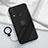 Ultra-thin Silicone Gel Soft Case Cover with Magnetic Finger Ring Stand A01 for Vivo Y50