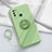 Ultra-thin Silicone Gel Soft Case Cover with Magnetic Finger Ring Stand A01 for Vivo Y50