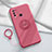 Ultra-thin Silicone Gel Soft Case Cover with Magnetic Finger Ring Stand A01 for Vivo Y50