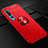 Ultra-thin Silicone Gel Soft Case Cover with Magnetic Finger Ring Stand A01 for Xiaomi Mi 10