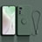 Ultra-thin Silicone Gel Soft Case Cover with Magnetic Finger Ring Stand A01 for Xiaomi Mi 12S 5G Green