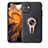 Ultra-thin Silicone Gel Soft Case Cover with Magnetic Finger Ring Stand A02 for Apple iPhone 11 Gold