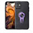 Ultra-thin Silicone Gel Soft Case Cover with Magnetic Finger Ring Stand A02 for Apple iPhone 11 Purple