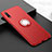 Ultra-thin Silicone Gel Soft Case Cover with Magnetic Finger Ring Stand A02 for Huawei Honor 9X Red