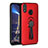 Ultra-thin Silicone Gel Soft Case Cover with Magnetic Finger Ring Stand A02 for Huawei Honor View 10 Lite Red