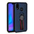 Ultra-thin Silicone Gel Soft Case Cover with Magnetic Finger Ring Stand A02 for Huawei Nova 3e Blue
